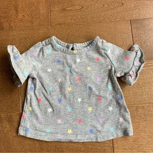 3/$10 GAP Baby girl top stars 0-3m